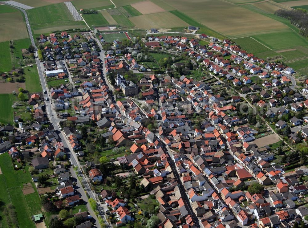 Aerial image Partenheim - Townscape Partenheim in Rhineland-Palatinate