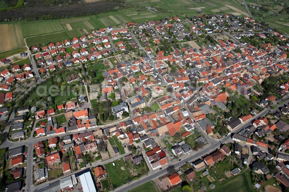 Partenheim from the bird's eye view: Townscape Partenheim in Rhineland-Palatinate