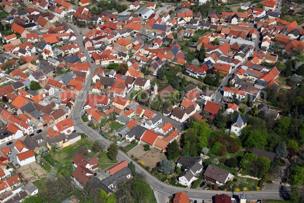 Schornsheim from above - Townscape Schornsheim in Rhineland-Palatinate