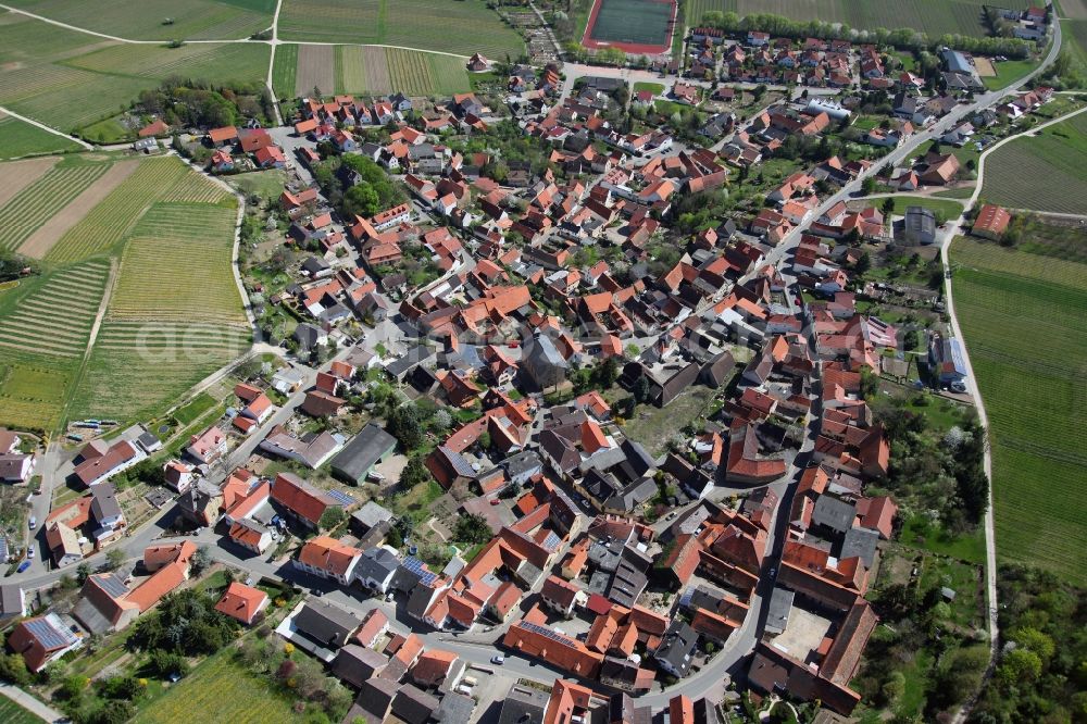 Spiesheim from above - Townscape Spiesheim in Rhineland-Palatinate