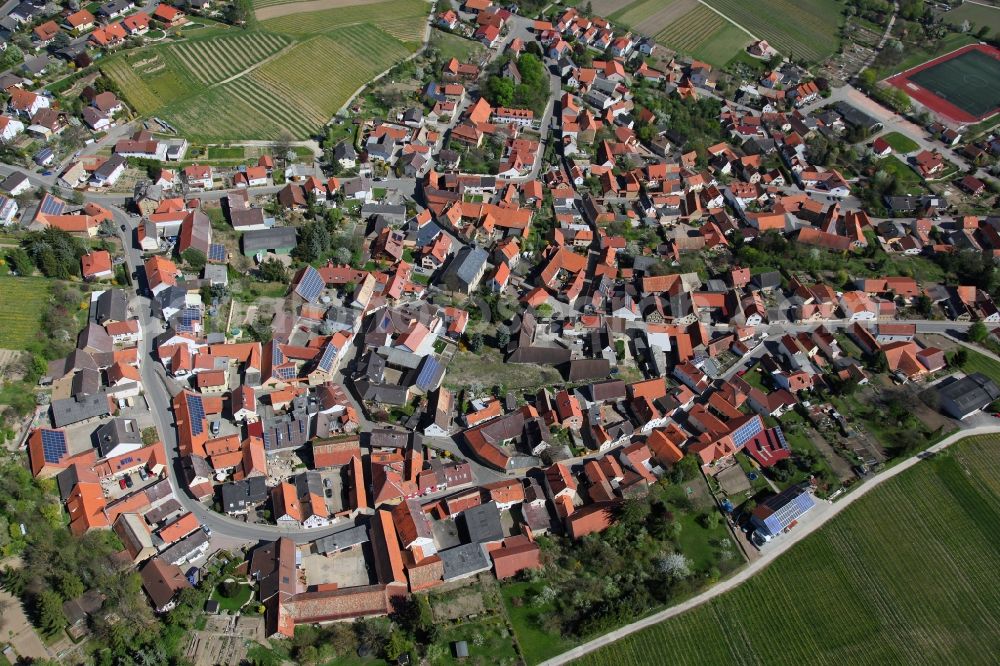 Spiesheim from above - Townscape Spiesheim in Rhineland-Palatinate