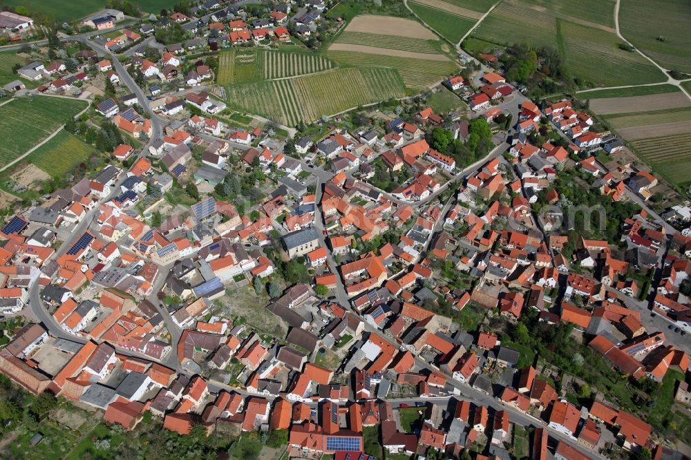 Aerial image Spiesheim - Townscape Spiesheim in Rhineland-Palatinate