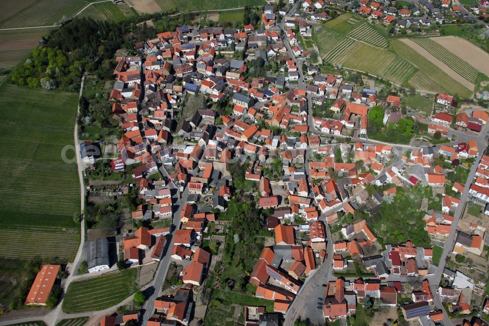 Spiesheim from above - Townscape Spiesheim in Rhineland-Palatinate