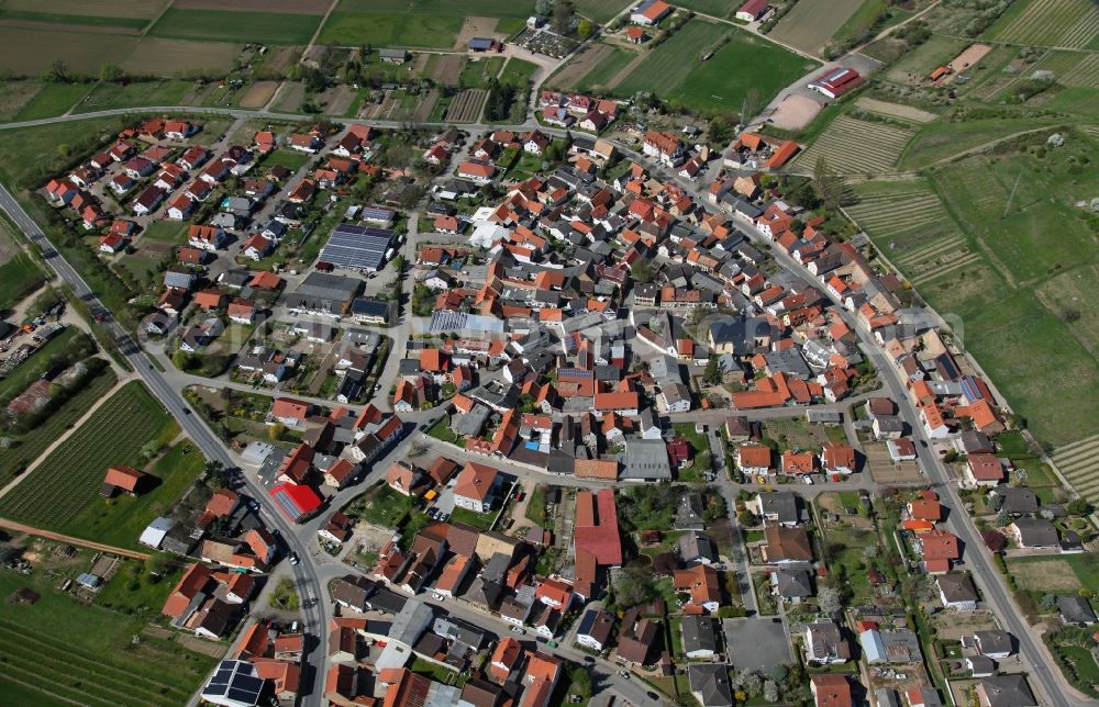 Aerial photograph Sulzheim - Townscape Sulzheim in Rhineland-Palatinate