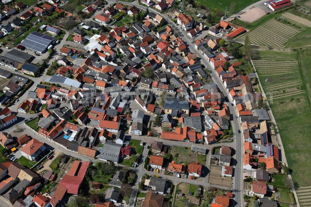 Sulzheim from above - Townscape Sulzheim in Rhineland-Palatinate