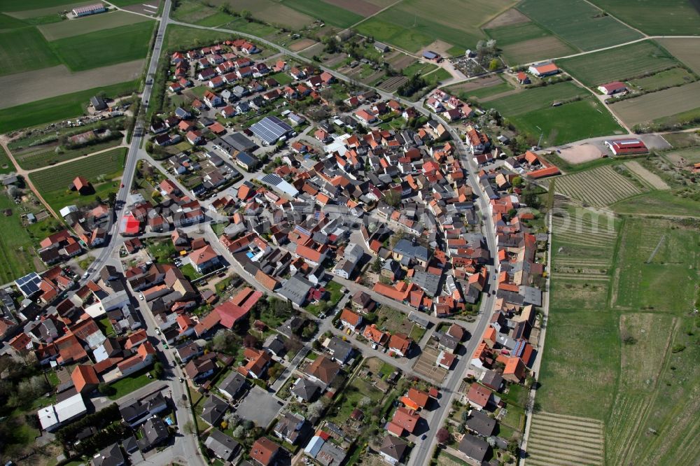 Sulzheim from the bird's eye view: Townscape Sulzheim in Rhineland-Palatinate