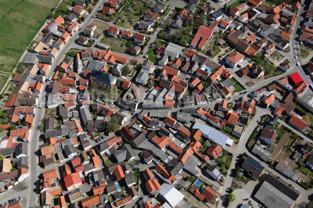 Sulzheim from above - Townscape Sulzheim in Rhineland-Palatinate