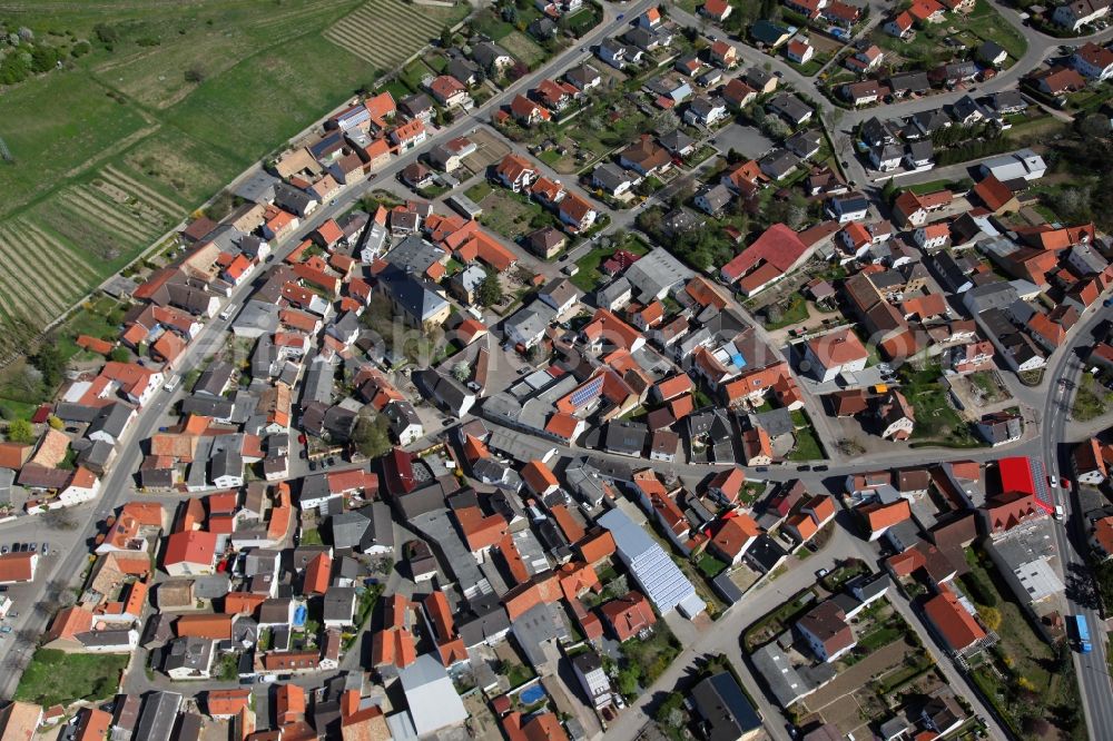 Aerial image Sulzheim - Townscape Sulzheim in Rhineland-Palatinate