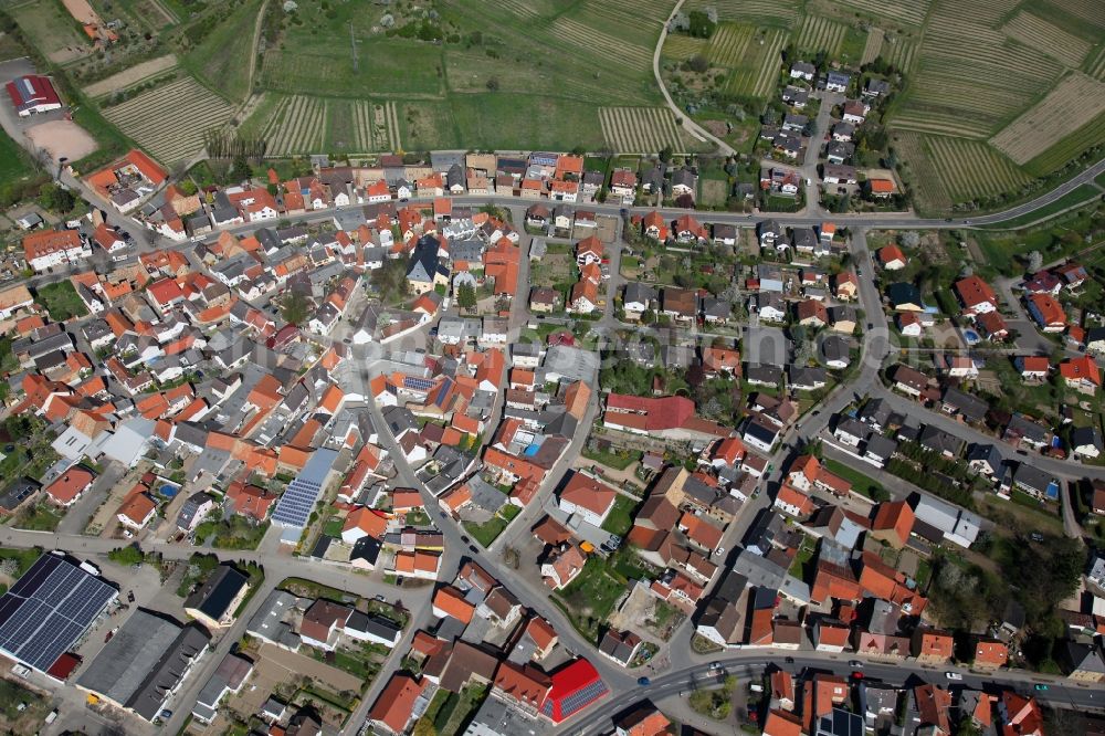 Aerial photograph Sulzheim - Townscape Sulzheim in Rhineland-Palatinate