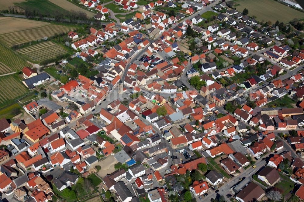 Aerial photograph Udenheim - Townscape Udenheim in Rhineland-Palatinate