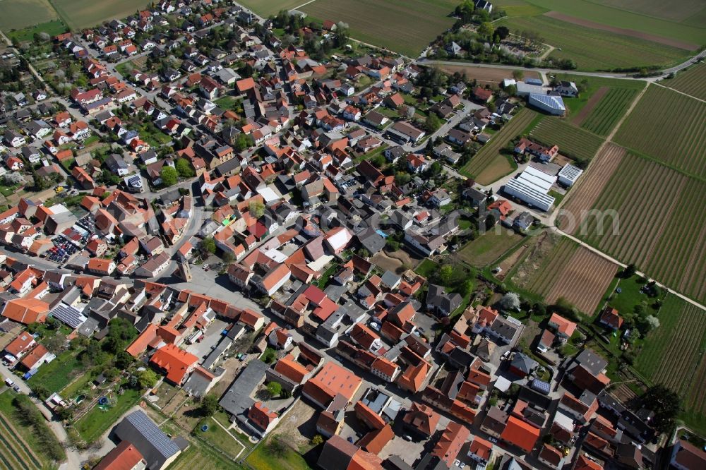 Aerial image Udenheim - Townscape Udenheim in Rhineland-Palatinate