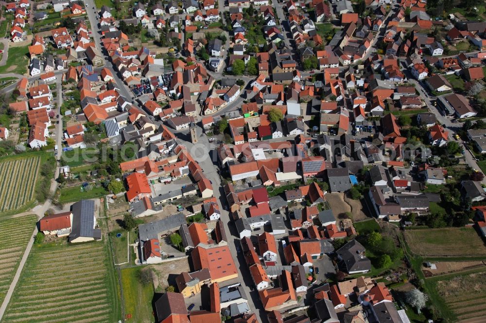 Aerial photograph Udenheim - Townscape Udenheim in Rhineland-Palatinate