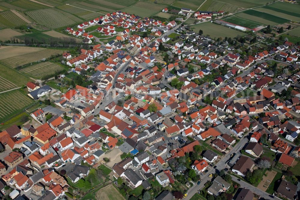 Aerial image Udenheim - Townscape Udenheim in Rhineland-Palatinate