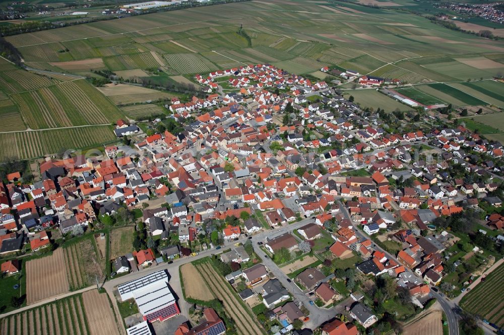 Aerial photograph Udenheim - Townscape Udenheim in Rhineland-Palatinate