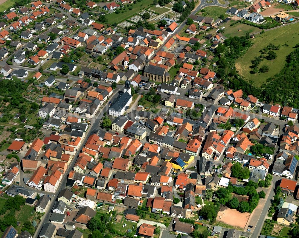 Merxheim from the bird's eye view: View of the centre of Merxheim in the state Rhineland-Palatinate