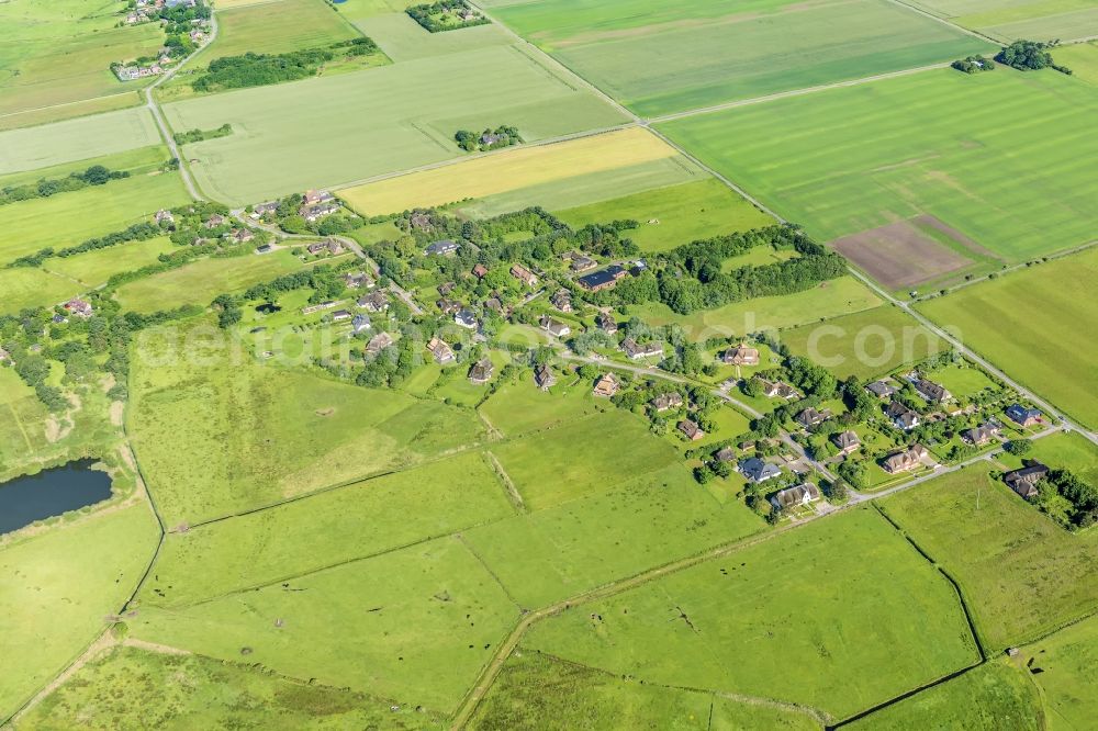 Aerial photograph Sylt-Ost - Center on the seacoast of North Sea on Sylt Island in Morsum-Osterende in the state Schleswig-Holstein