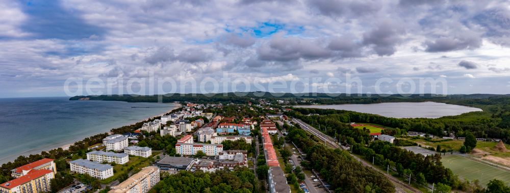 Binz from the bird's eye view: Center on the seacoast of the Baltic Sea in Binz in the state Mecklenburg - Western Pomerania