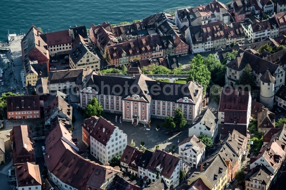 Aerial photograph Meersburg - Village on the banks of the area Lake Constance in Meersburg in the state Baden-Wuerttemberg