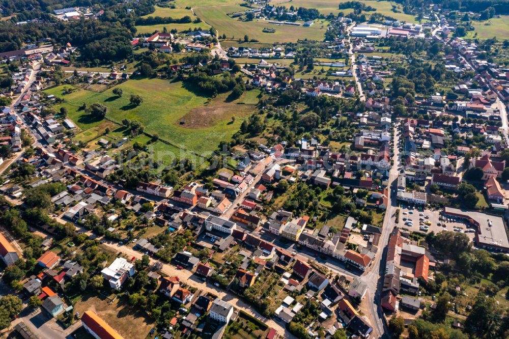 Joachimsthal from the bird's eye view: Village on the banks of the area lake of Grimnitzsee in Joachimsthal in the state Brandenburg, Germany