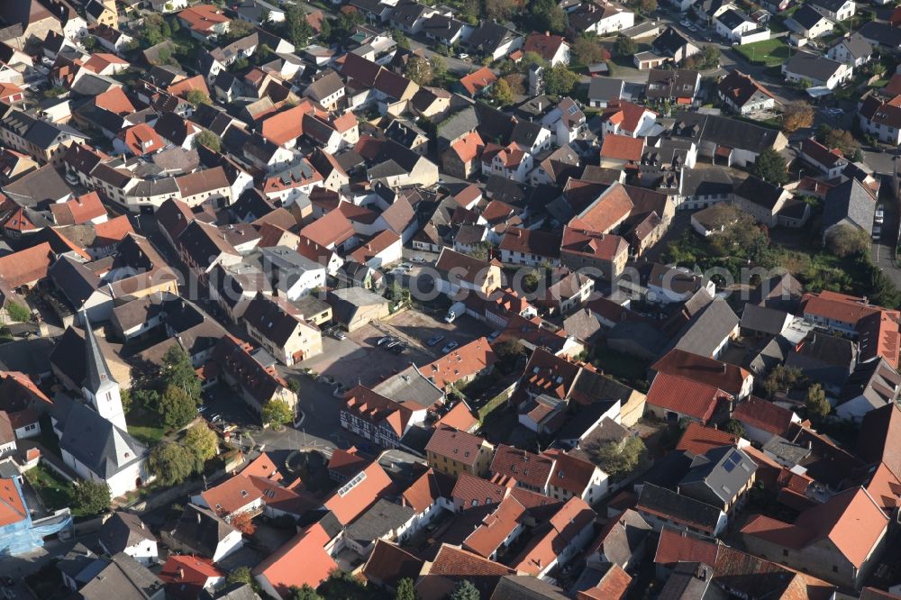 Essenheim from the bird's eye view: Essenheim in the Mainz-Bingen district in Rhineland-Palatinate