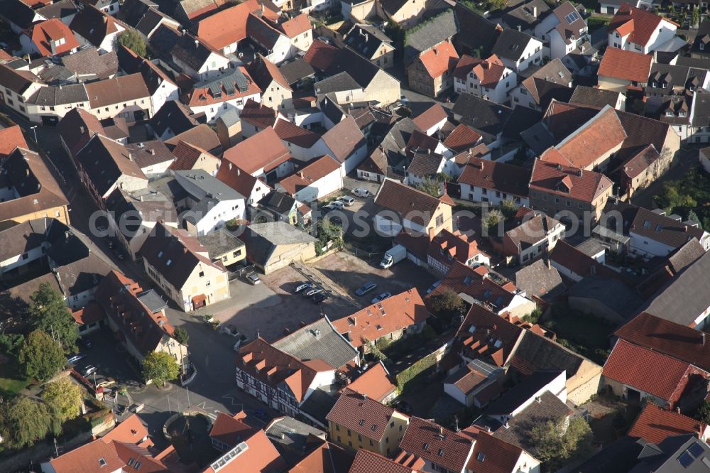 Aerial image Essenheim - Essenheim in the Mainz-Bingen district in Rhineland-Palatinate