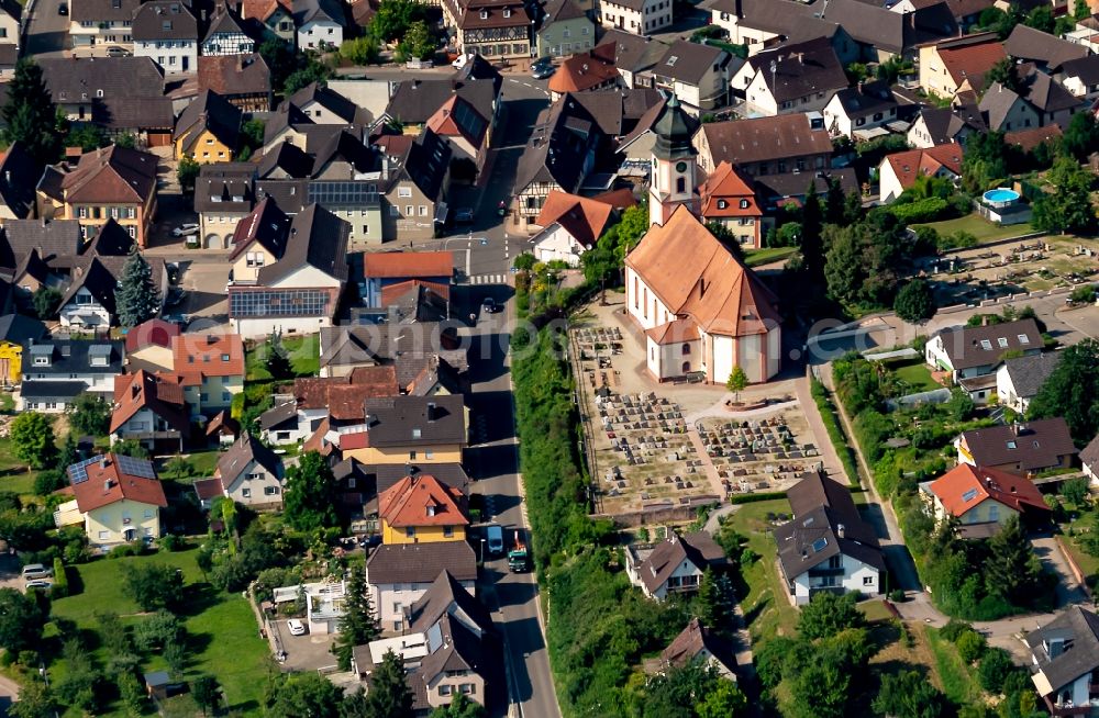 Aerial image Ettenheim - The district Altdorf in Ettenheim in the state Baden-Wuerttemberg, Germany