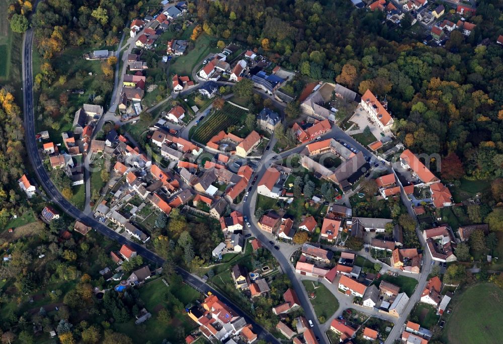 Aerial image Bad Sulza - Bergsulza district of Bad Sulza in Thuringia