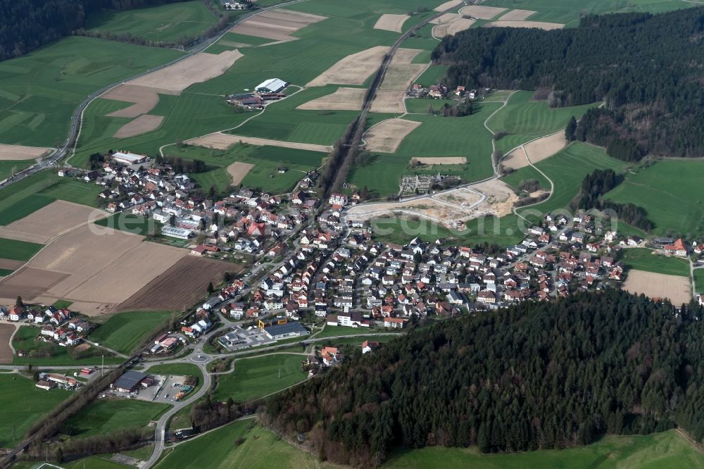 Aerial image Gutach im Breisgau - The district Bleibach in Gutach im Breisgau in the state Baden-Wuerttemberg, Germany