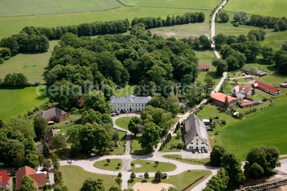 Aerial image Rechlin OT Boek - View of the district of Boek in Rechlin in the state of Mecklenburg-West Pomerania