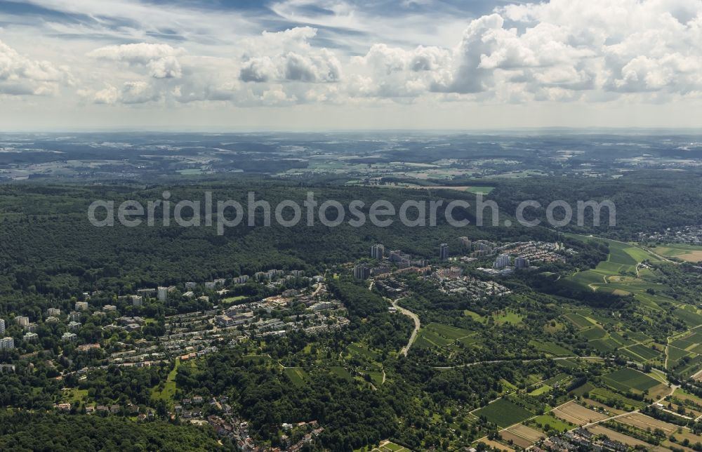 Aerial image Boxberg, Heidelberg - The district of in Boxberg, Heidelberg in the state Baden-Wuerttemberg