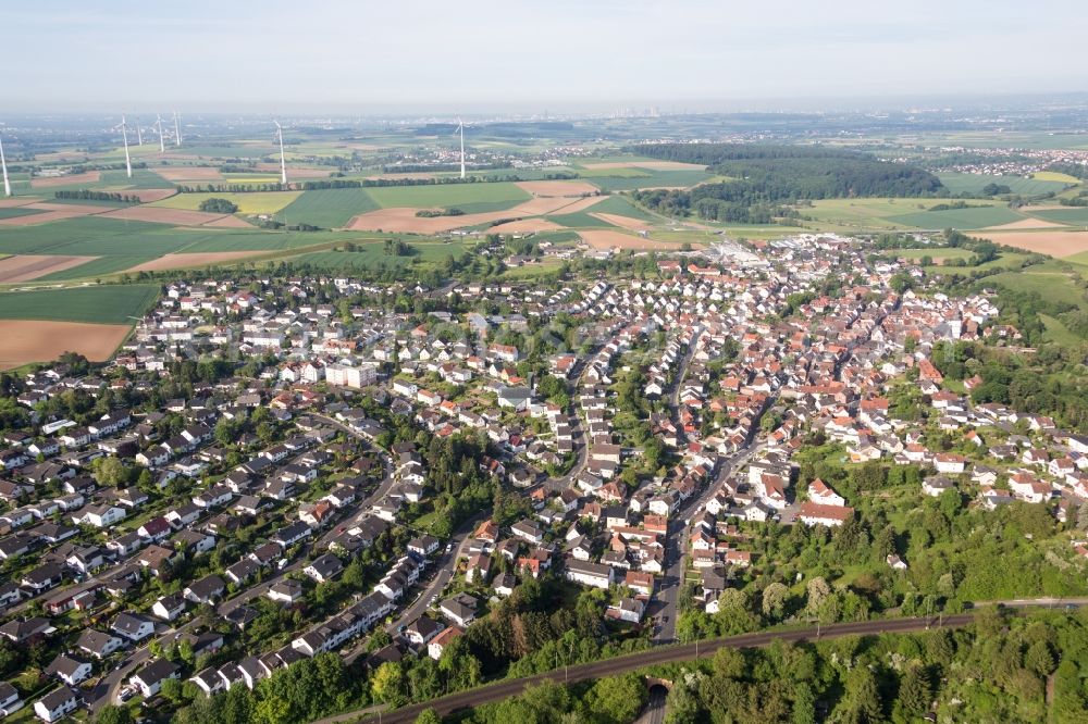 Aerial image Nidderau - The district Dresdner Ring in the district Windecken in Nidderau in the state Hesse, Germany