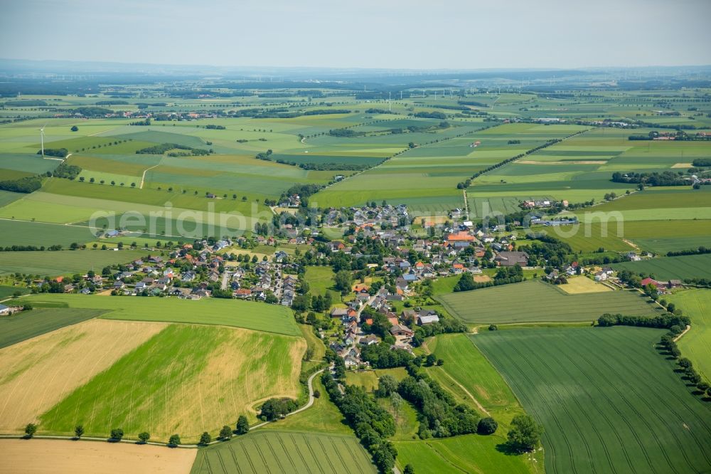 Warstein from the bird's eye view: The district Drewer in Warstein in the state North Rhine-Westphalia