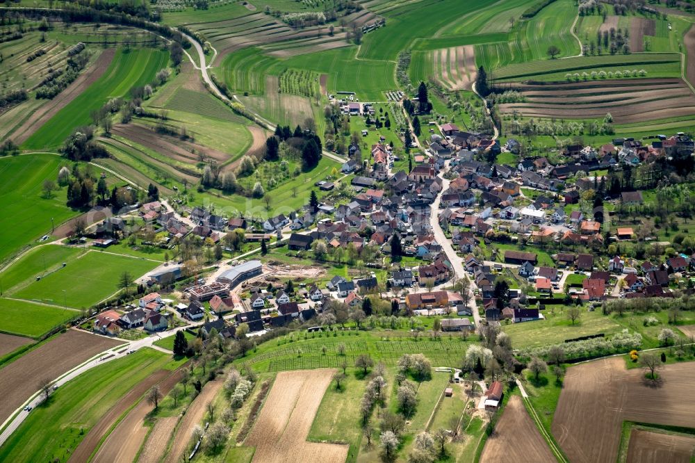 Aerial photograph Ettenheim - The district Ettenheimweiler in Ettenheim in the state Baden-Wuerttemberg, Germany