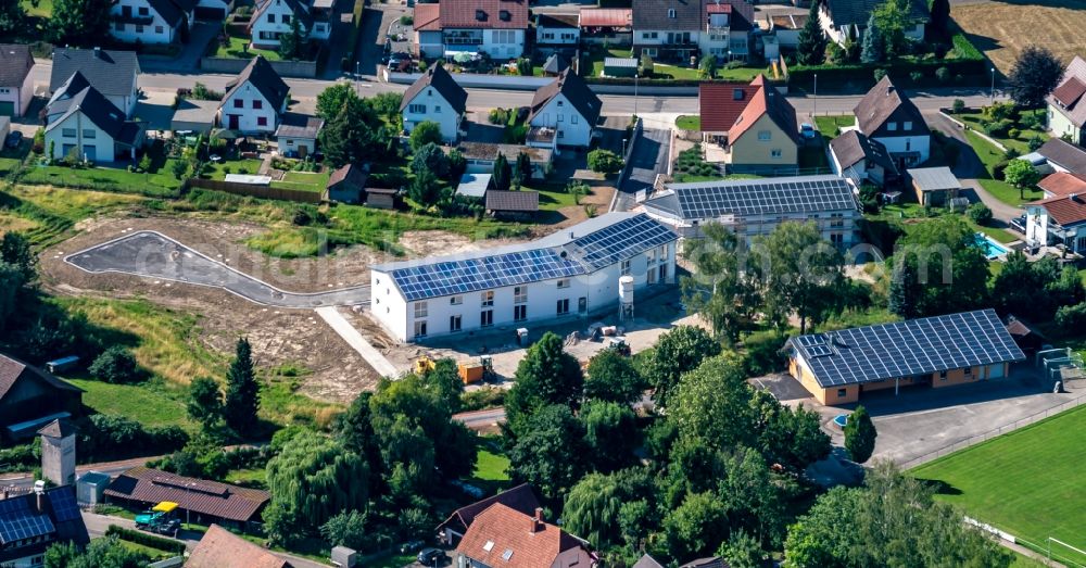 Ettenheim from above - The district Ettenheimweiler Fluechtlingsheim in Ettenheim in the state Baden-Wuerttemberg, Germany