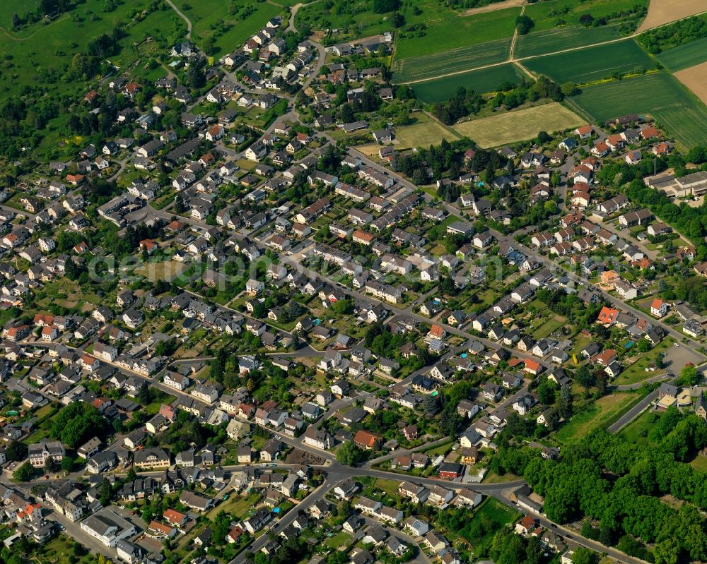 Aerial image Neuwied, Feldkirchen - The district Feldkirchen in Neuwied in the state Rhineland-Palatinate