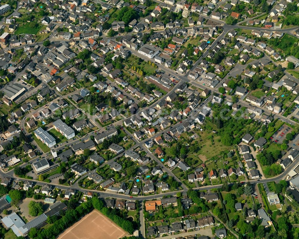 Aerial photograph Neuwied, Feldkirchen - The district Feldkirchen in Neuwied in the state Rhineland-Palatinate