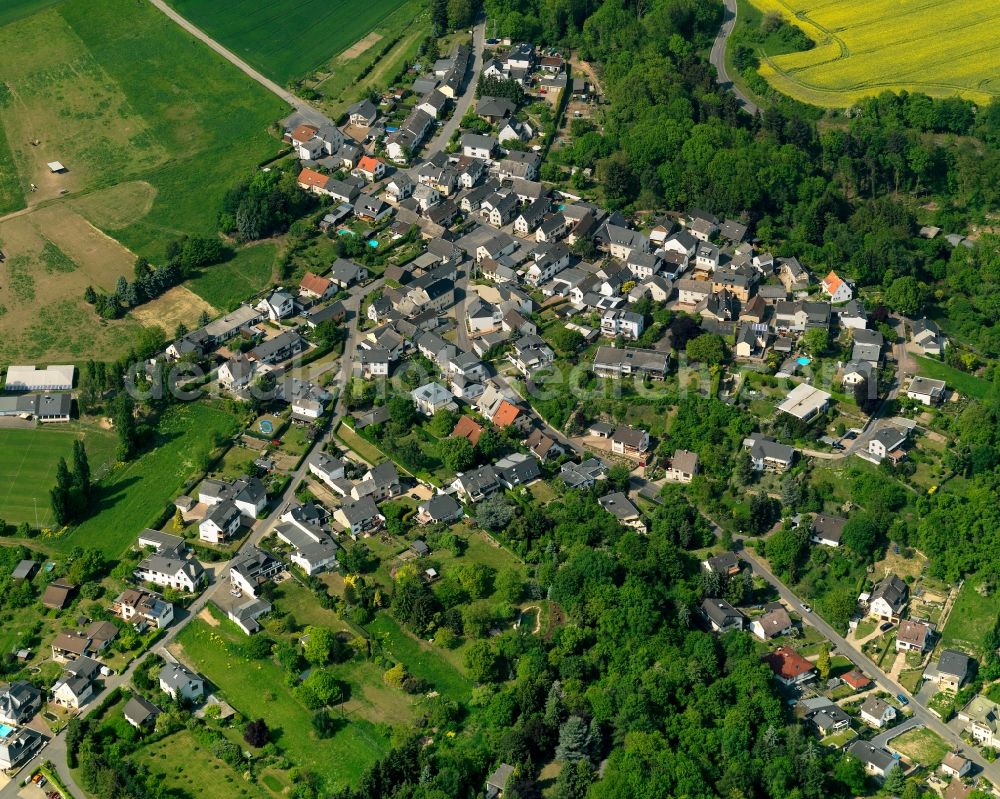 Aerial image Neuwied, Feldkirchen - The district Feldkirchen in Neuwied in the state Rhineland-Palatinate