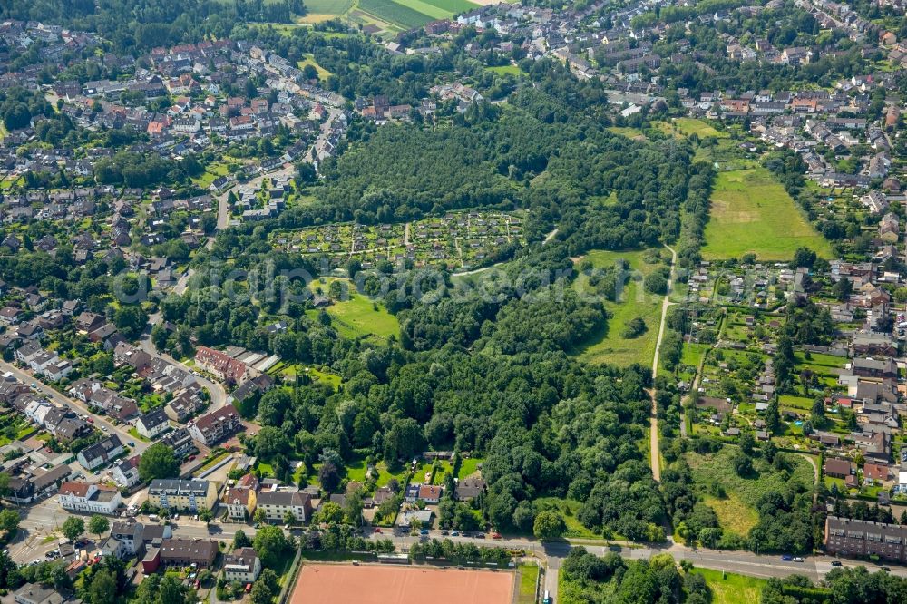 Aerial image Essen - The district Frintrop in Essen in the state North Rhine-Westphalia