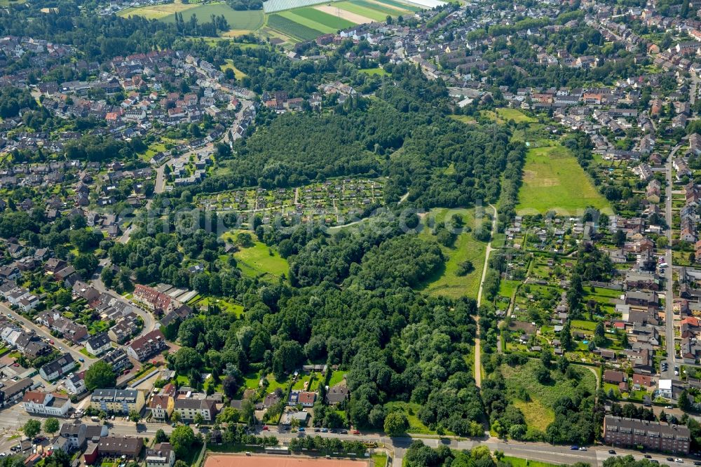 Essen from above - The district Frintrop in Essen in the state North Rhine-Westphalia