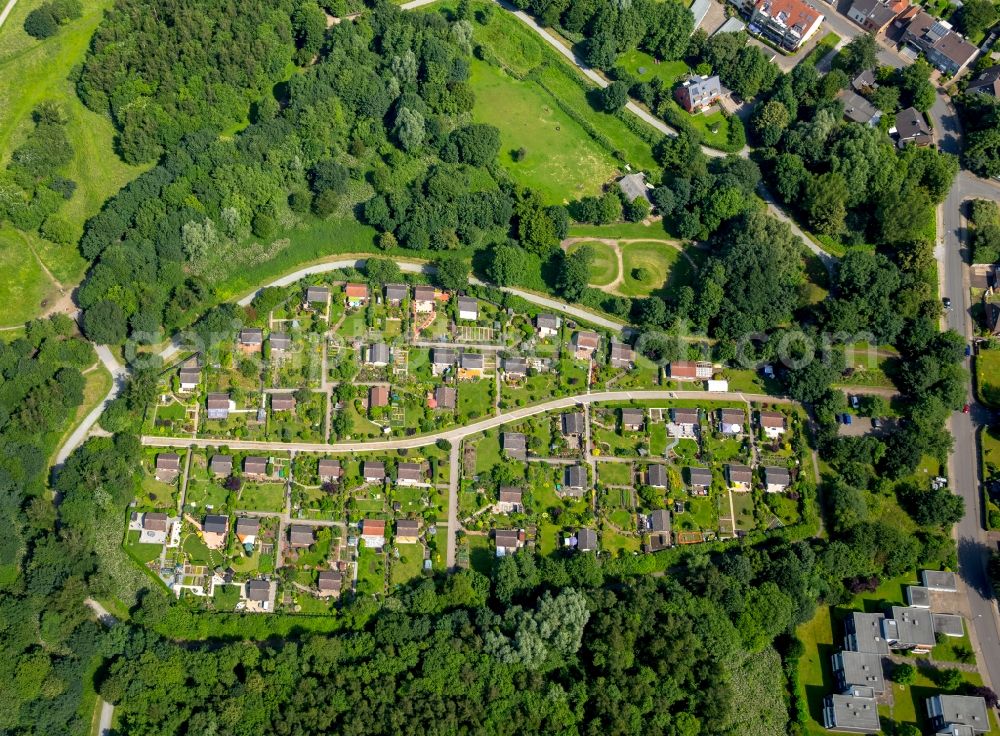 Essen from the bird's eye view: The district Frintrop in Essen in the state North Rhine-Westphalia