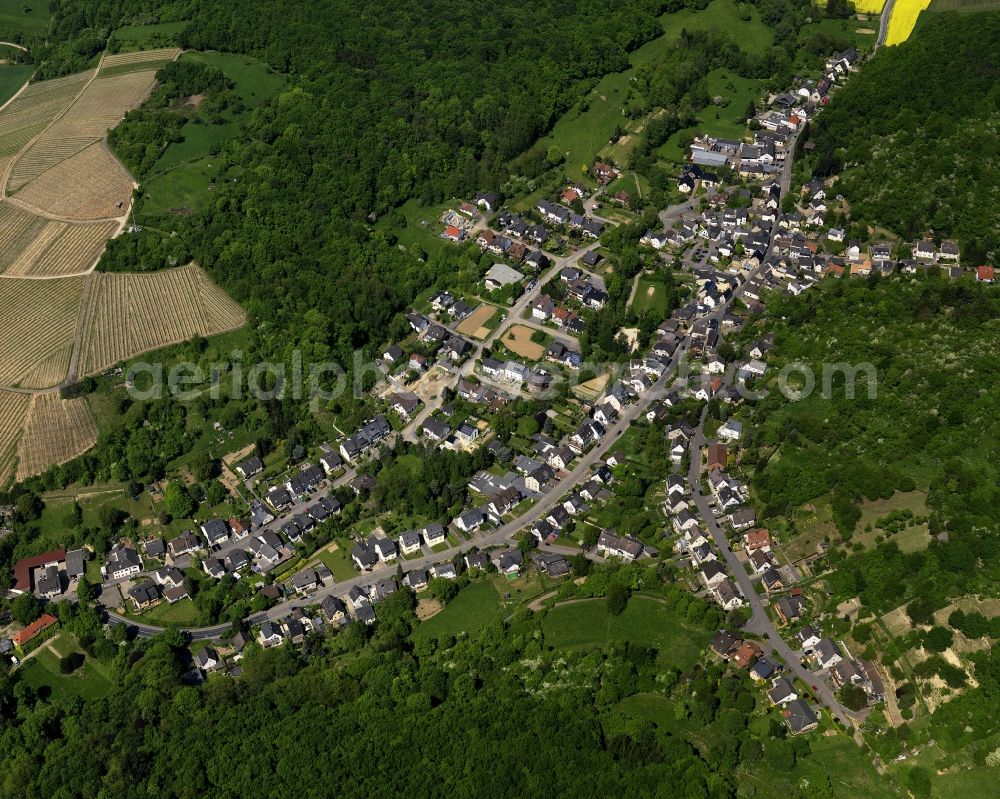 Bad Neuenahr-Ahrweiler OT Gimmingen from above - District Gimmingen in Bad Neuenahr-Ahrweiler in Rhineland-Palatinate