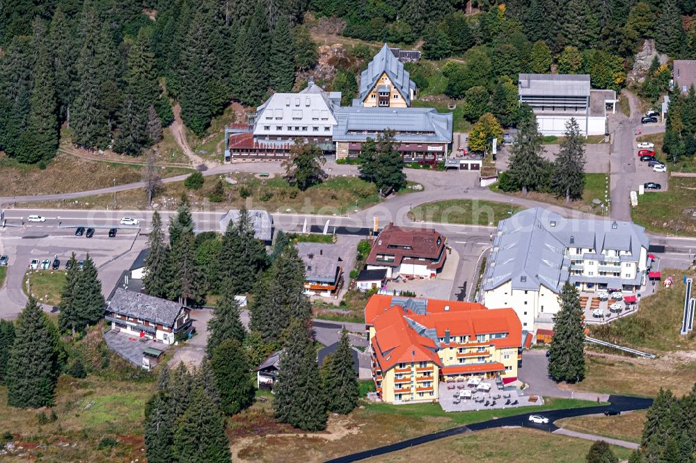 Aerial photograph Feldberg (Schwarzwald) - The district Grafenmatt Passhoehe in Feldberg (Schwarzwald) in the state Baden-Wurttemberg, Germany