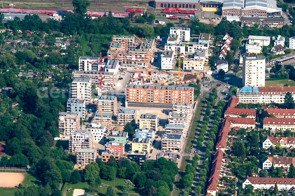 Freiburg im Breisgau from the bird's eye view: The district Haslach in Freiburg im Breisgau in the state Baden-Wuerttemberg, Germany