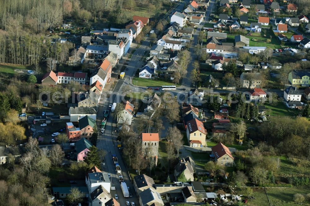 Aerial photograph Rüdersdorf - The district Herzfelde in Ruedersdorf in the state Brandenburg