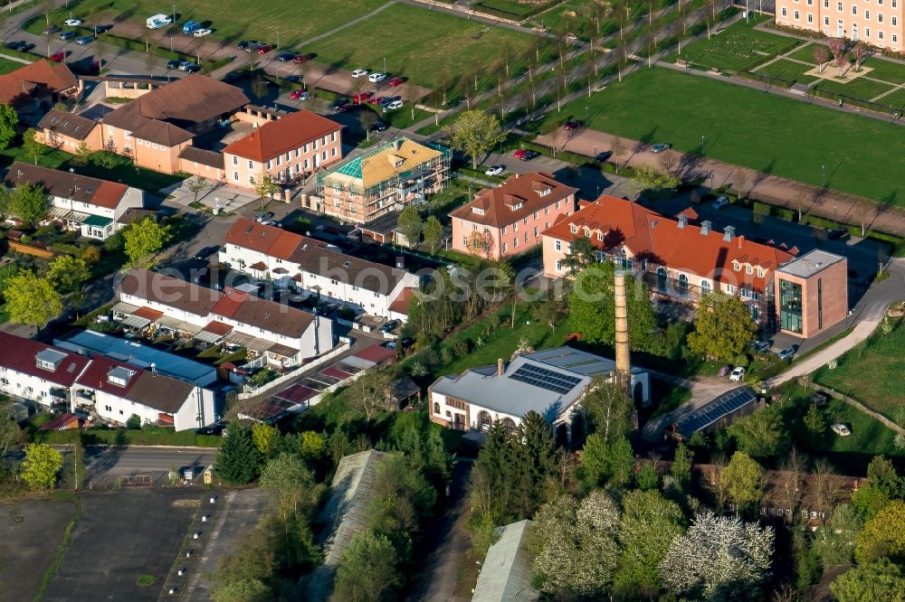 Achern from above - The district Illenau in Achern in the state Baden-Wuerttemberg, Germany