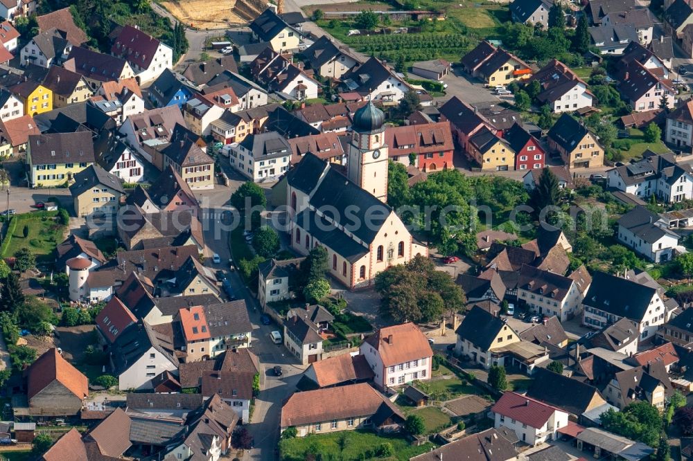 Aerial image Ehrenkirchen - The district Kirchhofen in Ehrenkirchen in the state Baden-Wuerttemberg, Germany