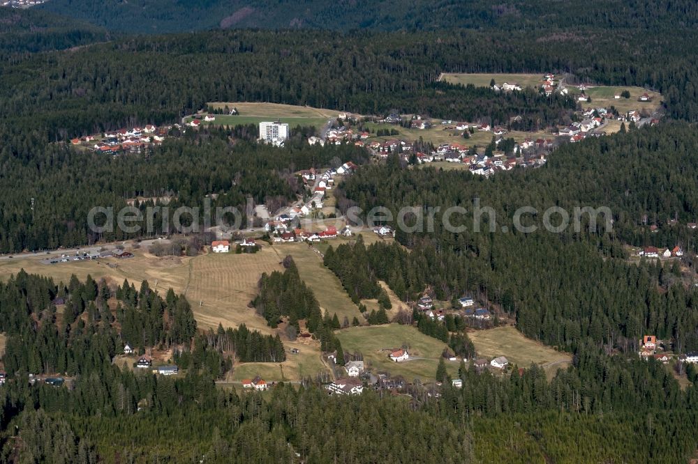 Aerial image Freudenstadt - The district Kniebis in Freudenstadt in the state Baden-Wuerttemberg, Germany