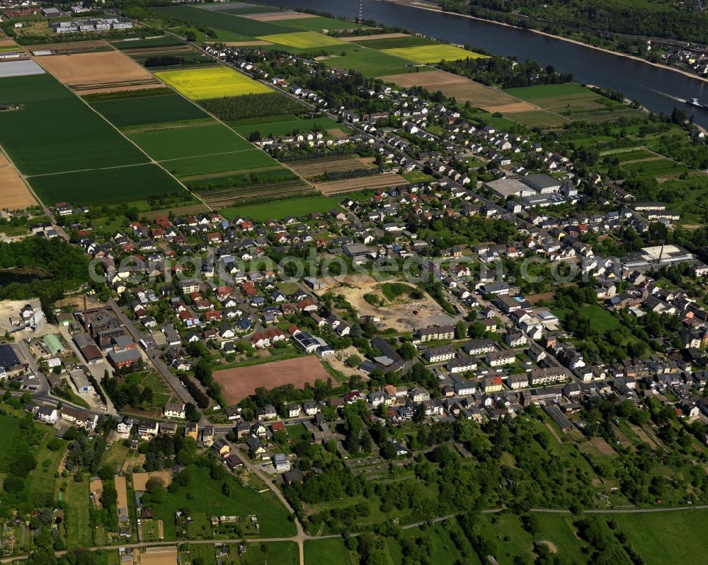 Aerial image Remagen Kripp - District Kripp in Remagen in Rhineland-Palatinate