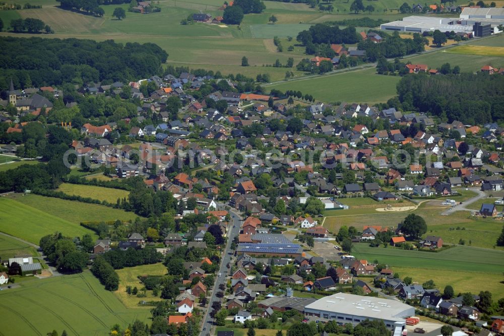 Aerial image Lette, Oelde - The district Lette in Oelde in the state North Rhine-Westphalia