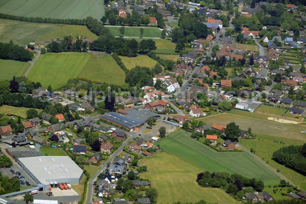 Aerial image Lette, Oelde - The district Lette in Oelde in the state North Rhine-Westphalia